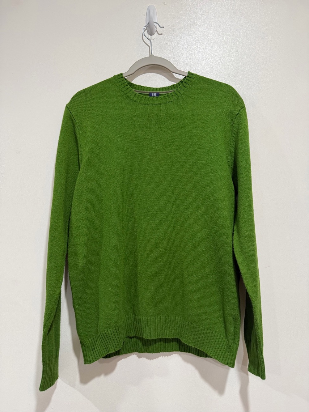 GAP Green Crewneck Sweater Classic Long Sleeve Knit Medium